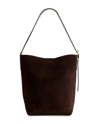 Madewell, The Essential Bucket Tote in Suede