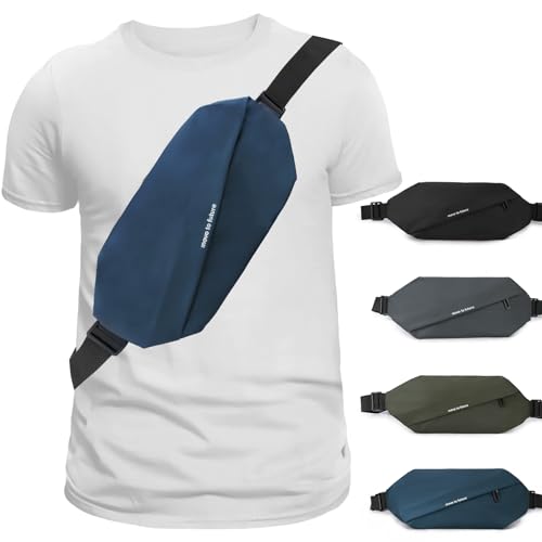 Fanny Pack for Men & Women - Waterproof Anti-Theft Sling Bag with Multiple Pockets, Waist Pack & Crossbody Chest Bag for Travel, Gym, Hiking, Cycling