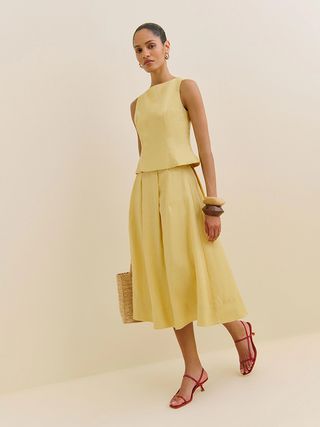 Reformation, Moya Linen Two Piece