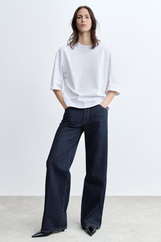 Mid-Rise Wide Leg Jeans Zw Collection