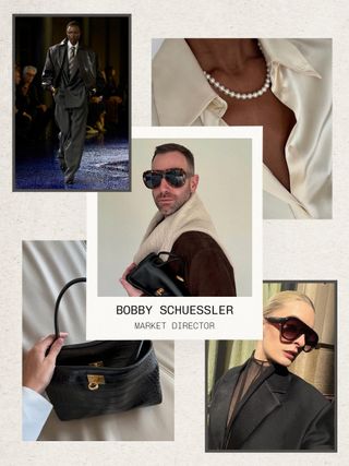 A collage of runway, influencer, and celebrity images that make up Who What Wear editors' spring mood boards.