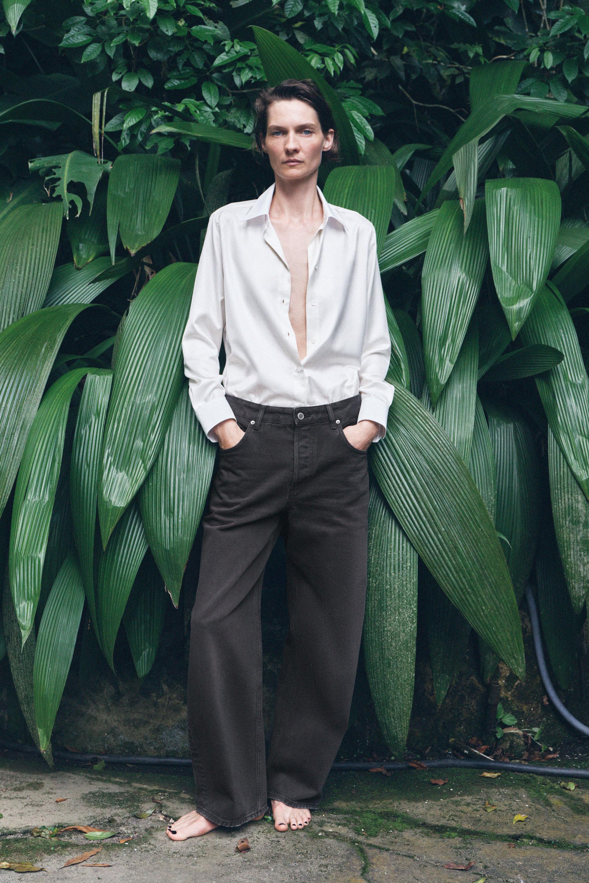 Straight Cut Mid Rise Jeans Zw Collection