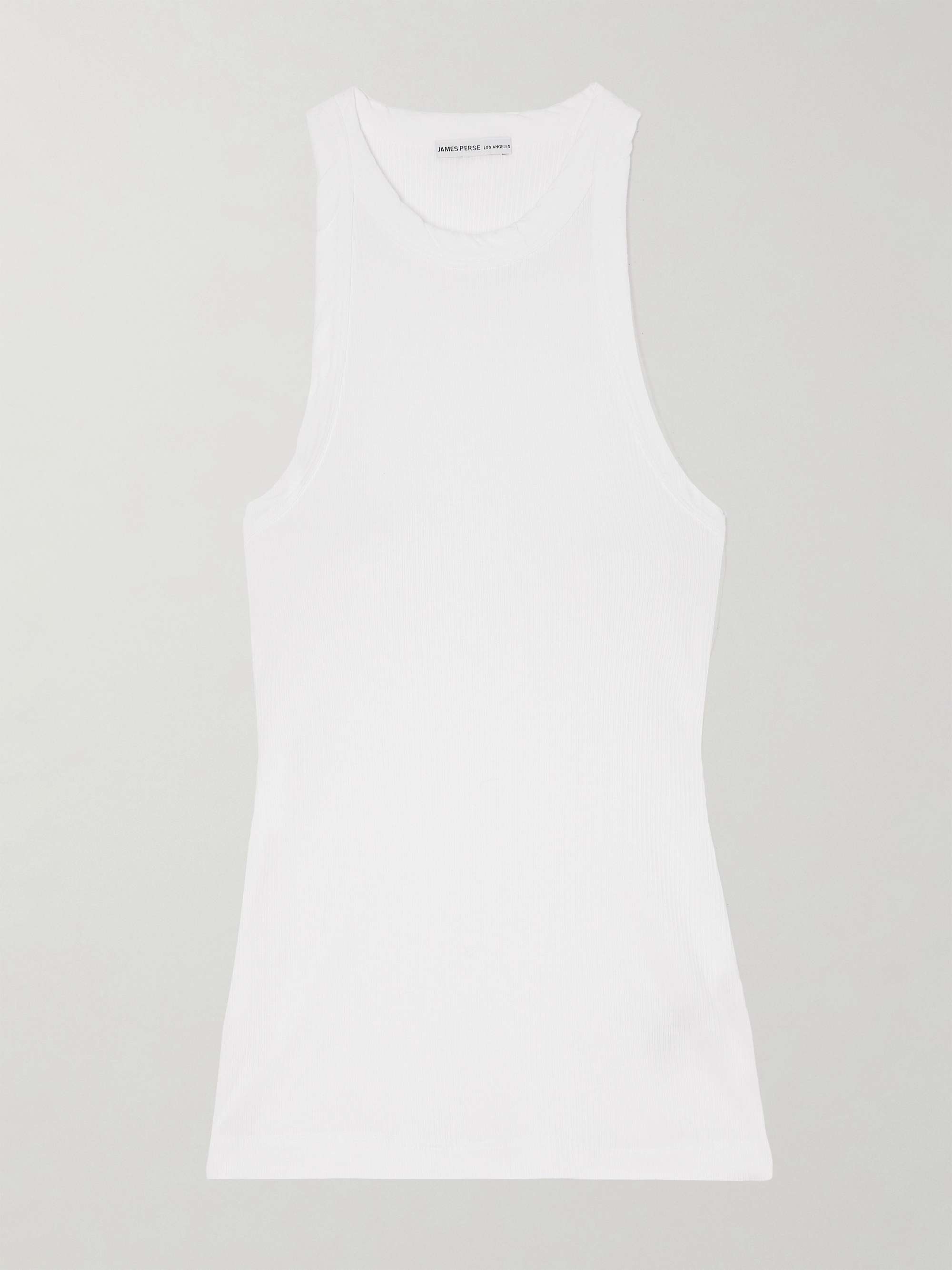 Ribbed Stretch-Supima Cotton Tank