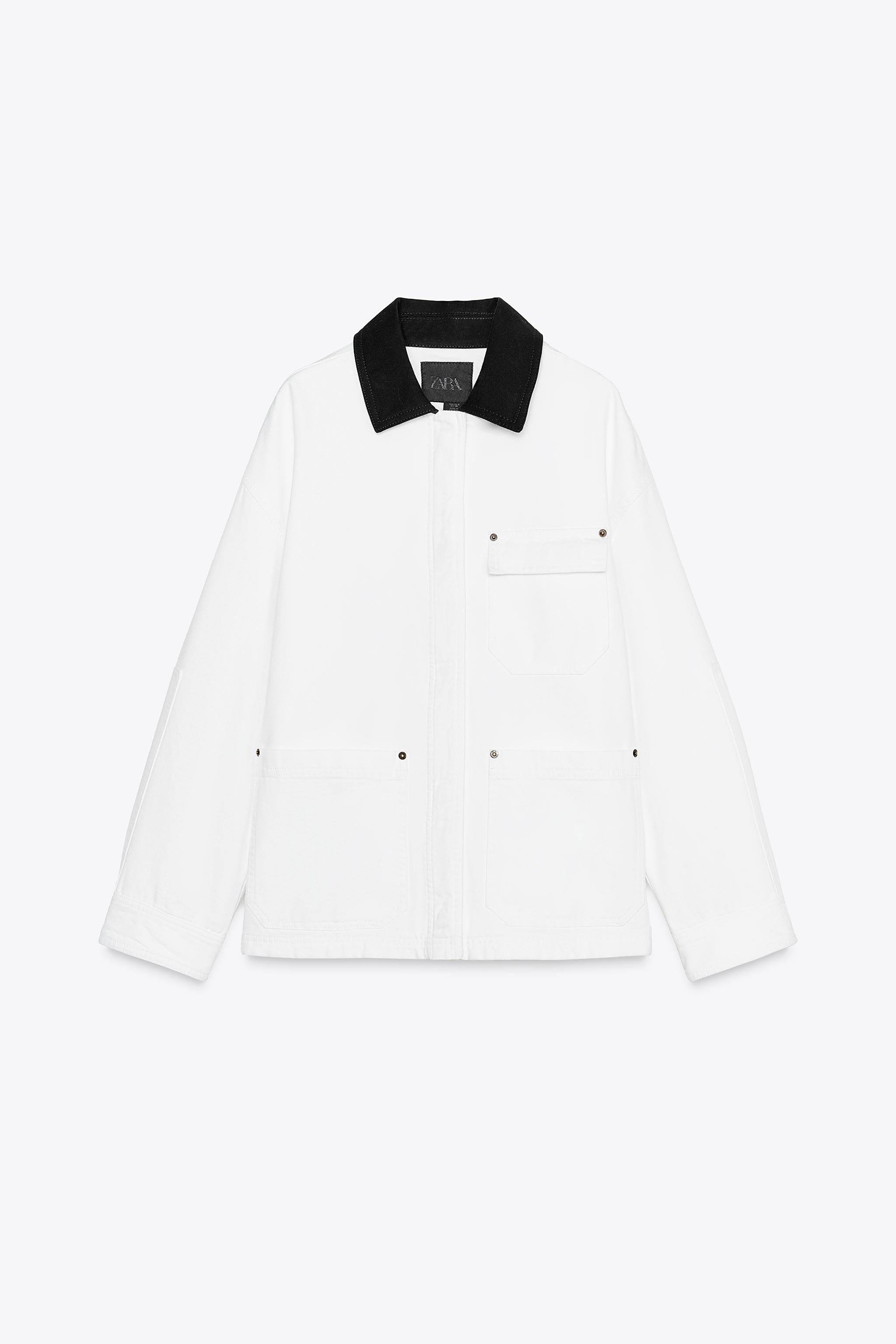 Contrast Collar Overshirt Zw Collection