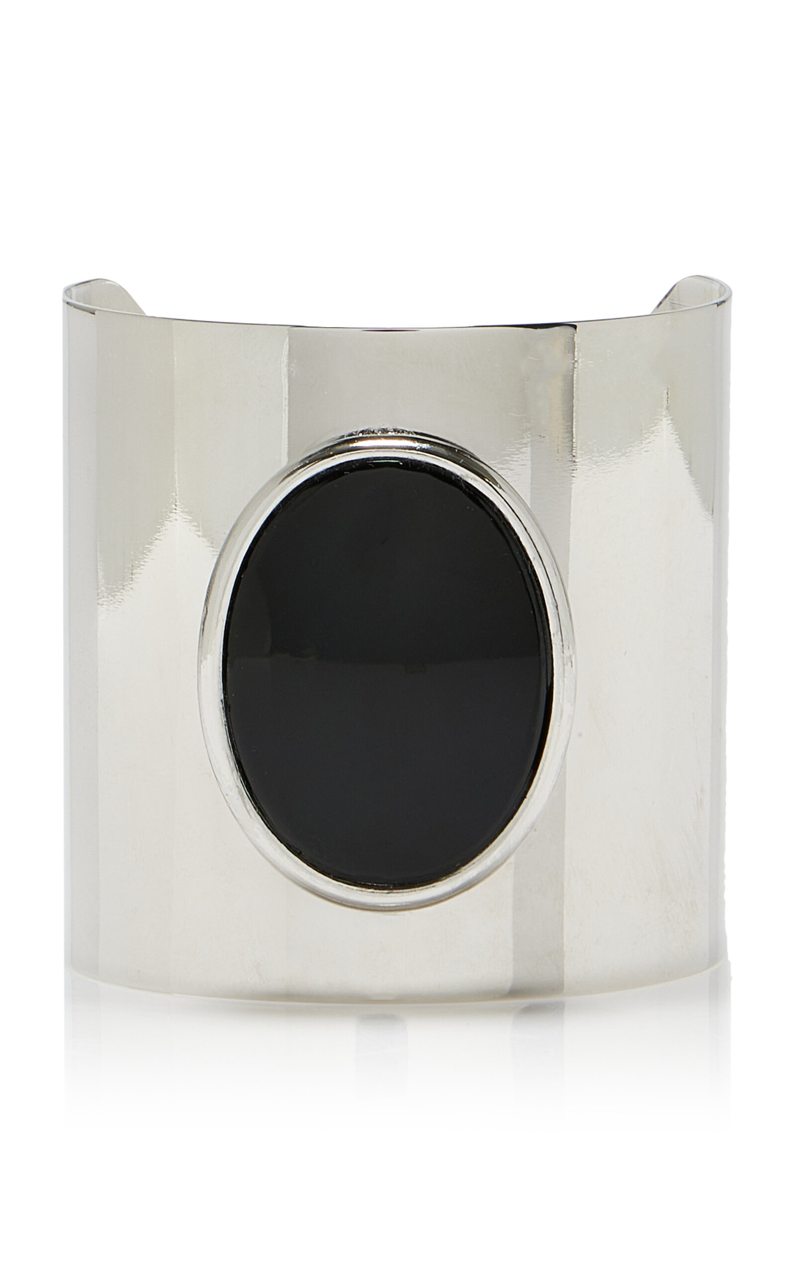 Exclusive Stone Silver-Tone Cuff