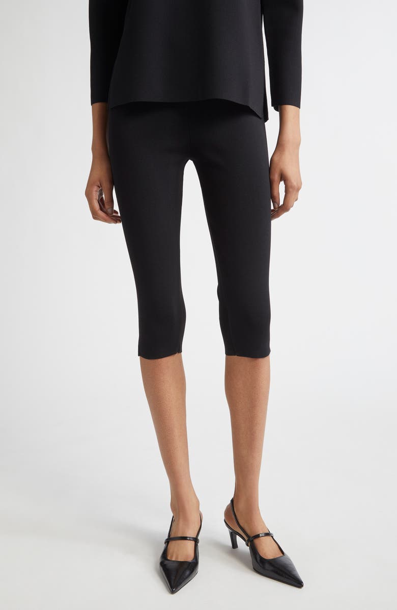 Compact Knit Capri Trousers