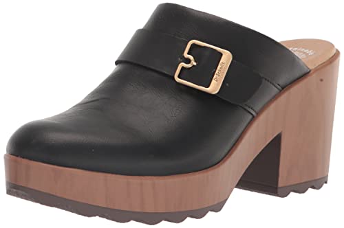 Dr. Scholl's Womens Wake Up Clog Clog Black Synthetic 9 M