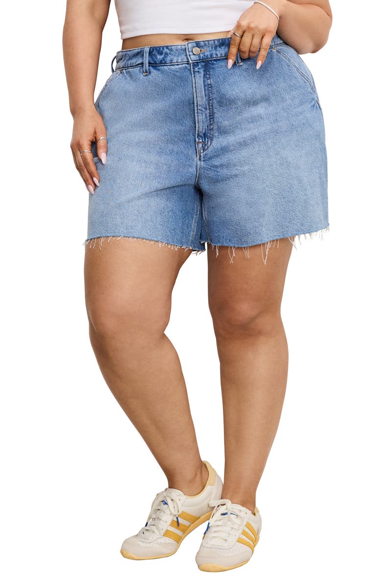 Cutoff Carpenter Denim Shorts