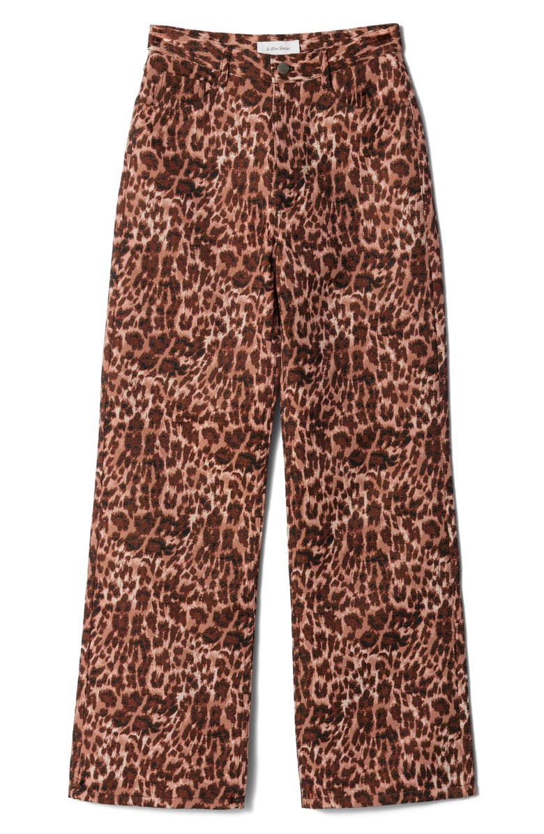 Leopard Print Wide Leg Pants