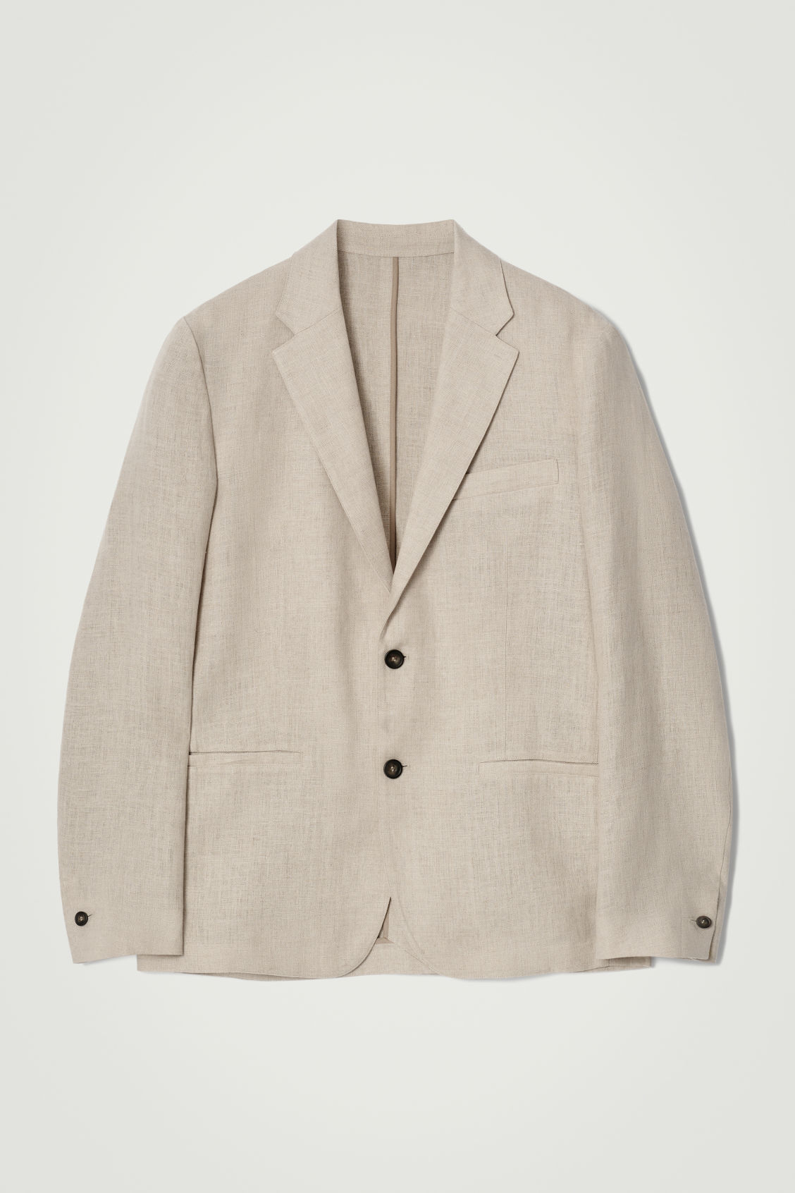 Single-Breasted Linen Blazer