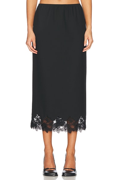 Suit Midi Skirt With Lace