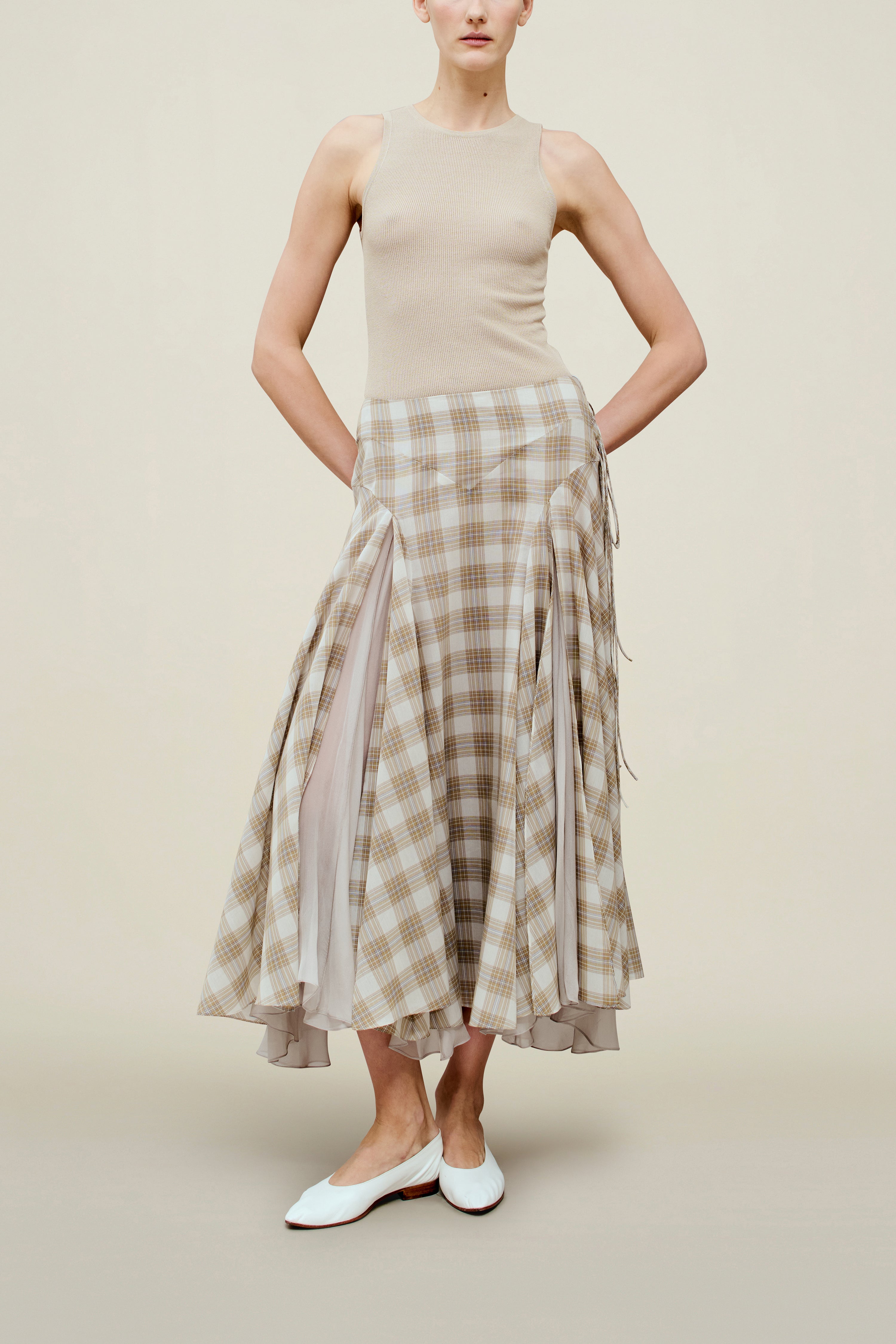 Alyse Gusset Skirt in Cotton Voile