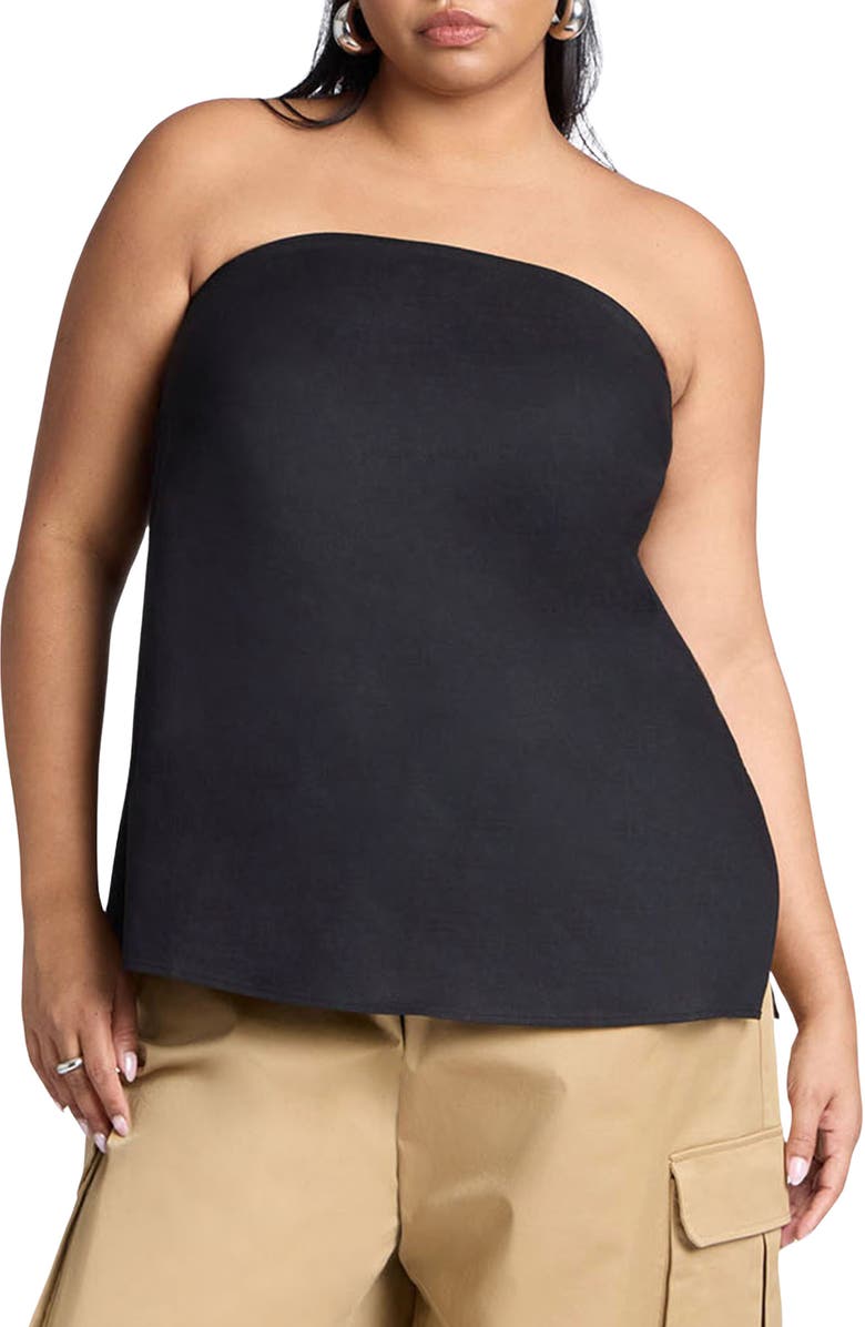 Long Column Strapless Top