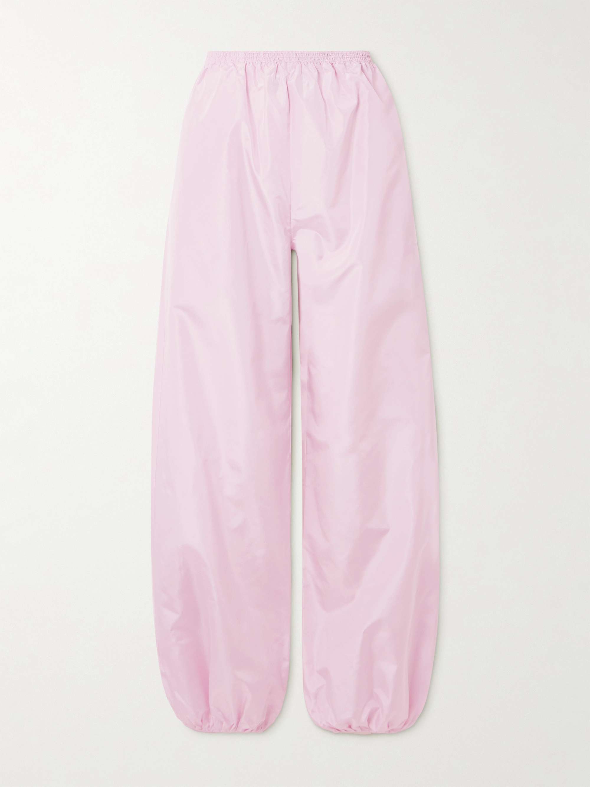 Silk-Taffeta Tapered Track Pants