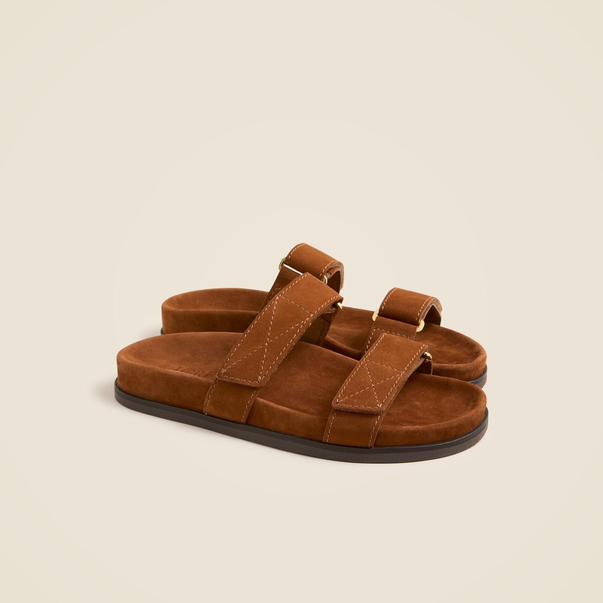 J.Crew, New Colbie Wide-Strap Sandals in Suede