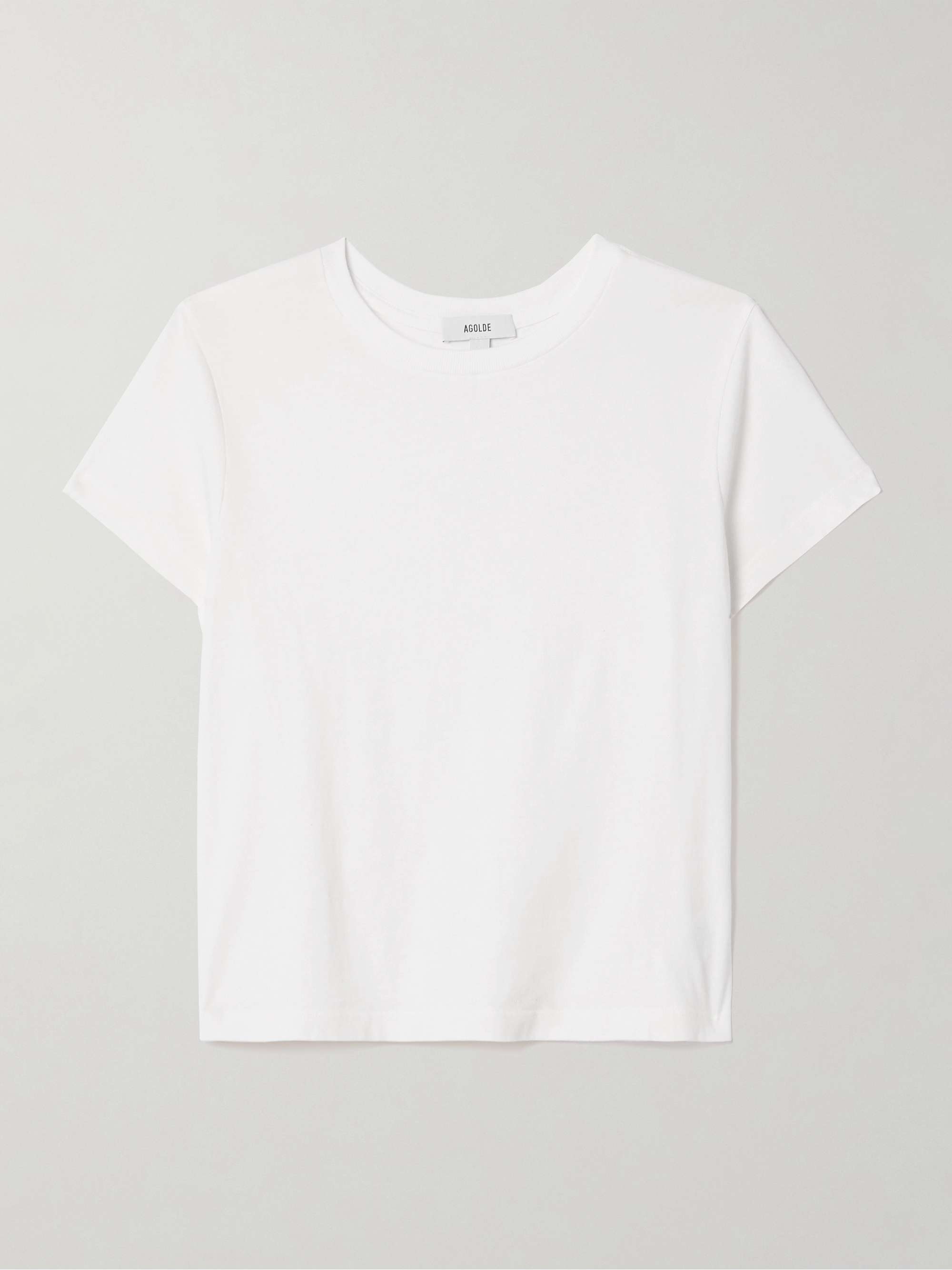 Adine Cropped Organic Cotton-Jersey T-Shirt