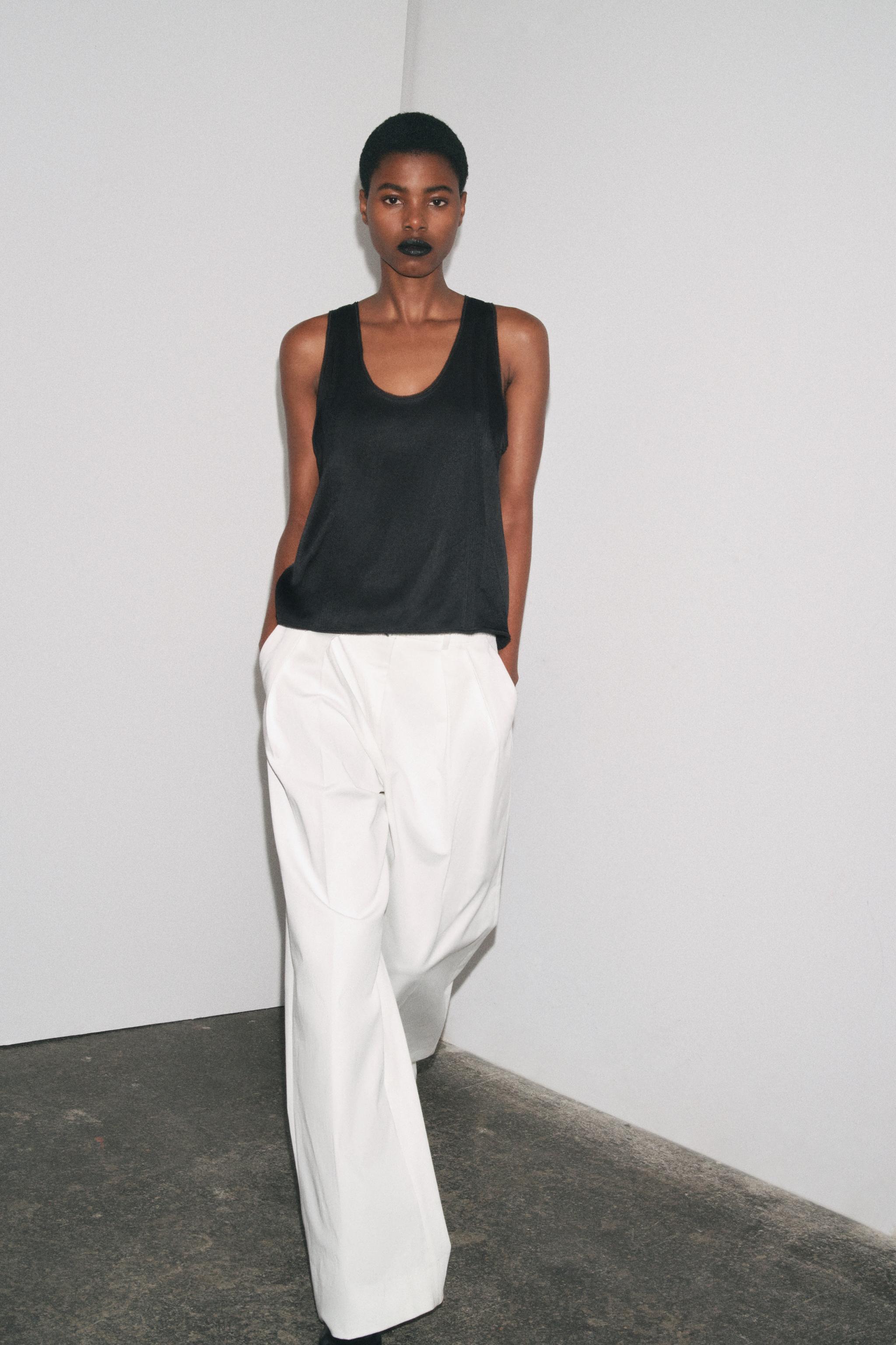 Zw Collection Gathered Sleeveless Top