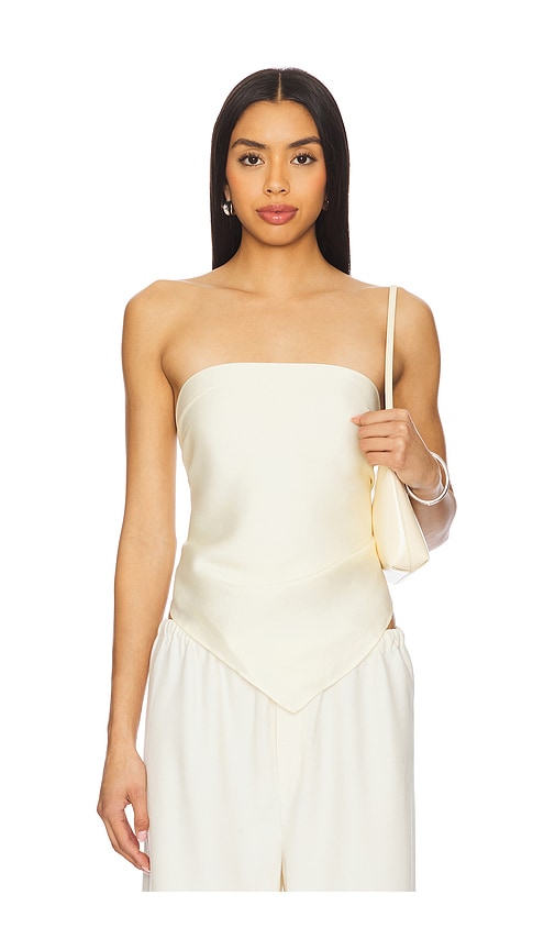 Fluid Twill Scarf Top