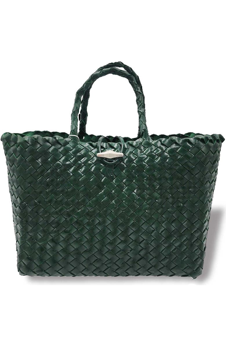 Kayla Woven Leather Tote