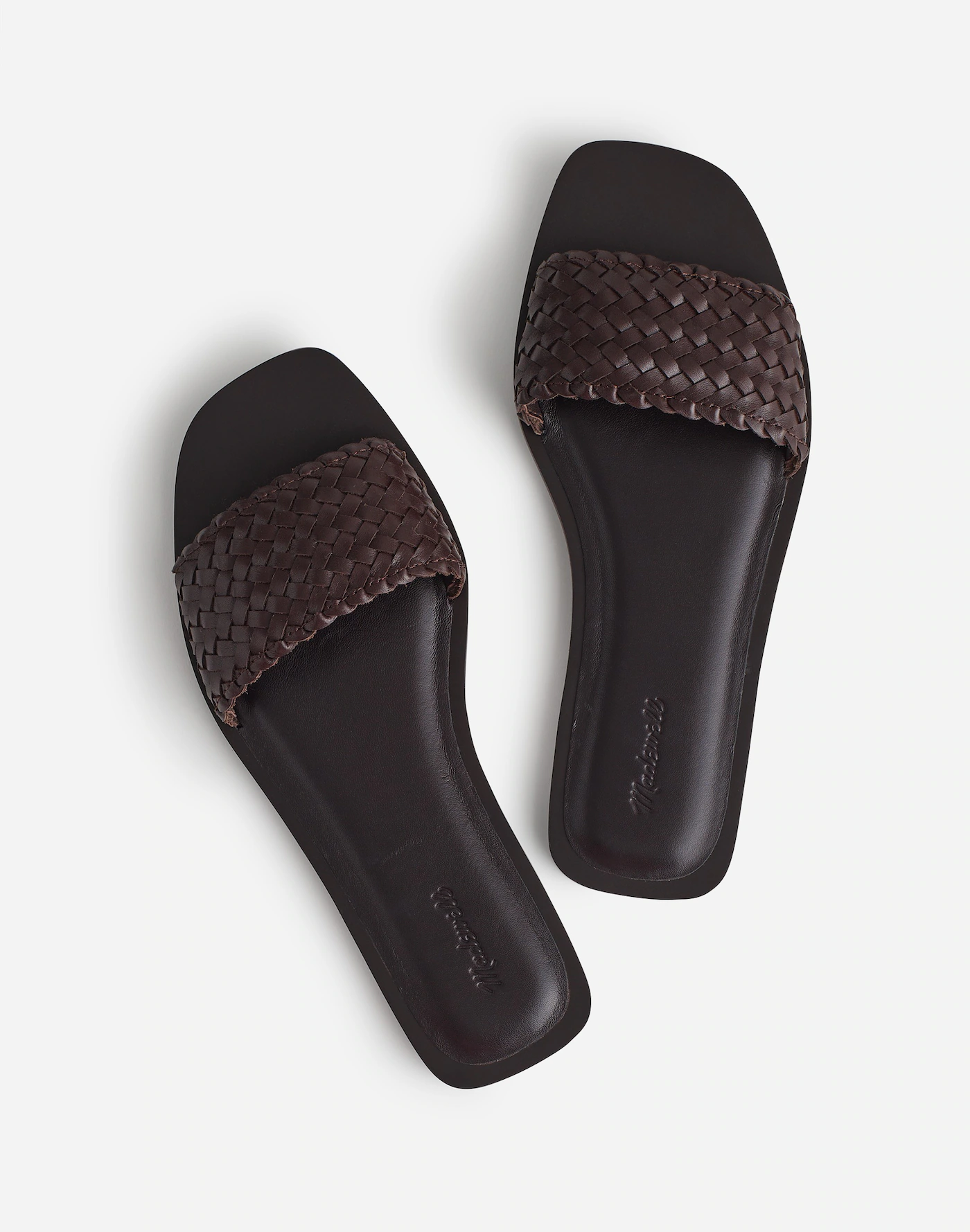 Madewell, The Cora Slide Sandal in Woven Leather