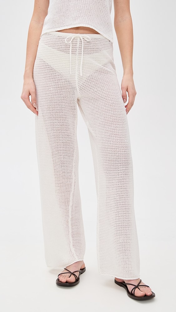 Onia Linen Knit Drawstring Pants