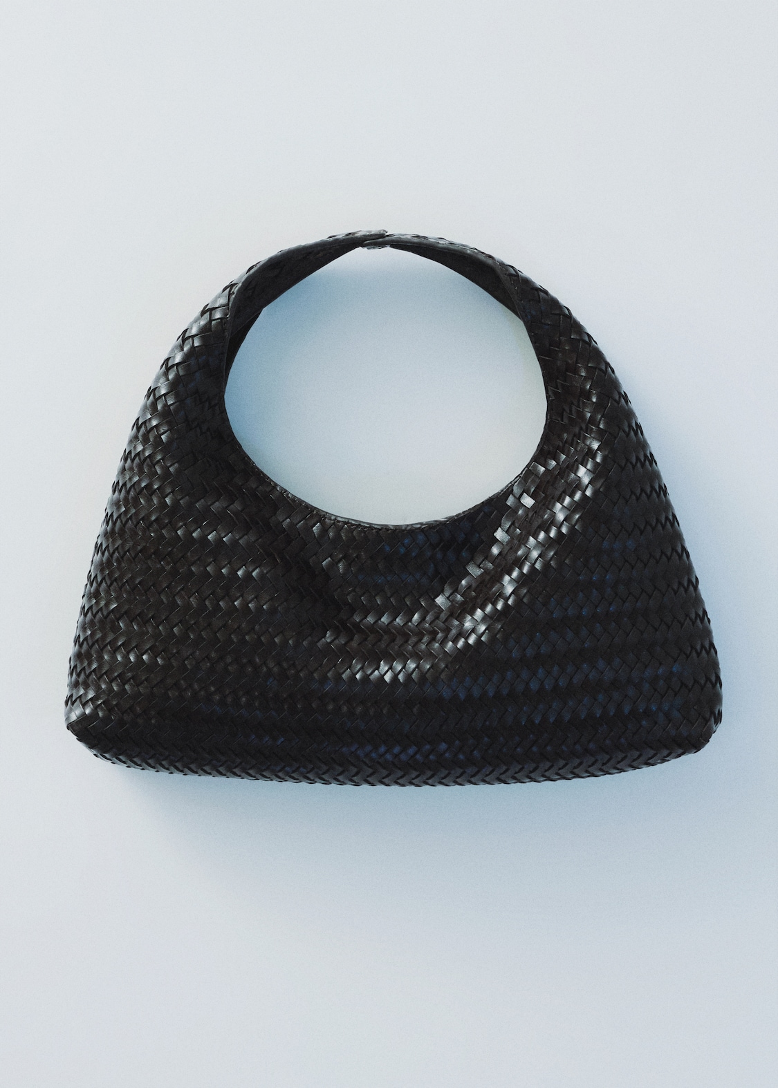 MANGO, Braided Leather Handbag