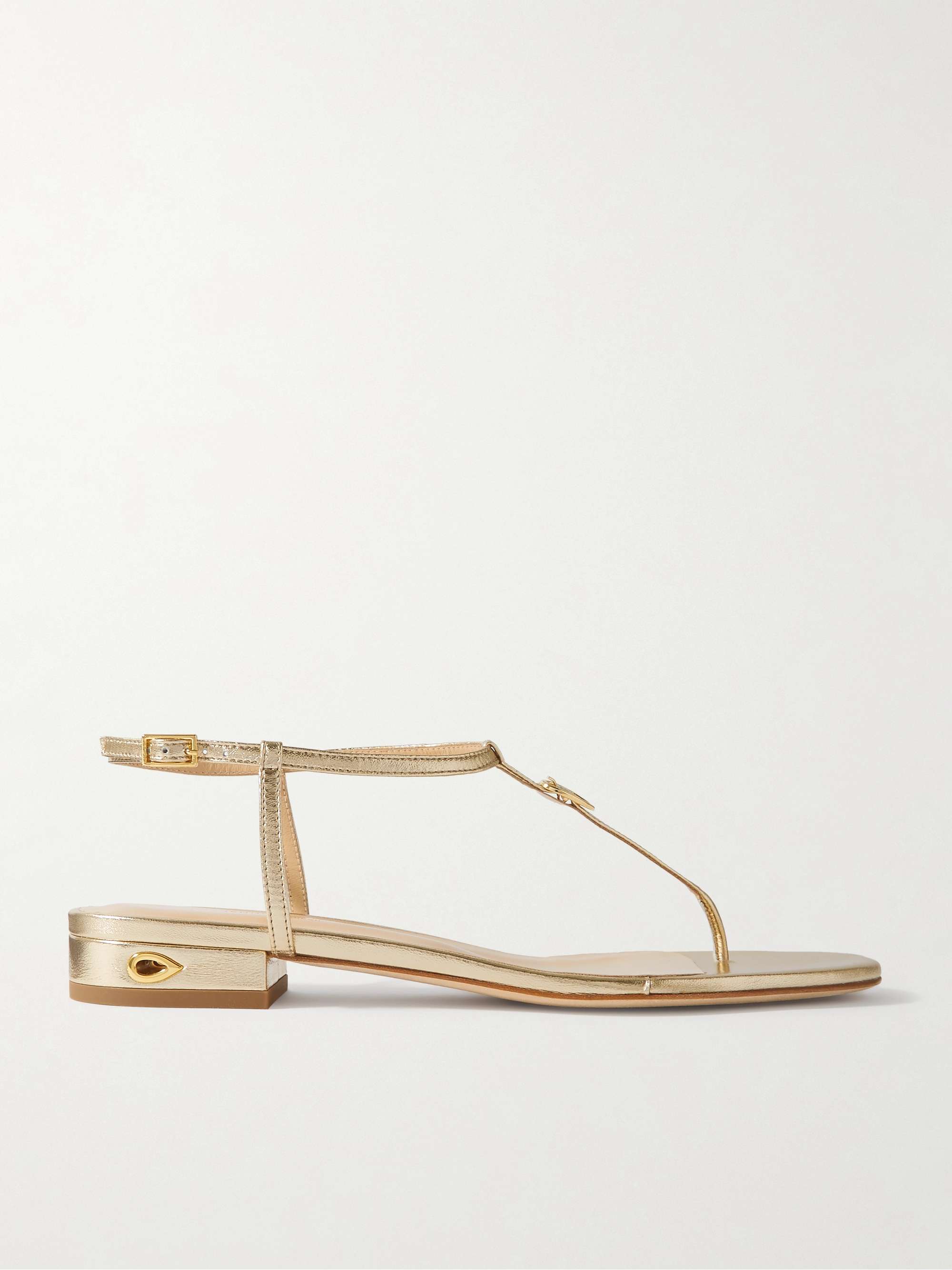 Pietro 20 Metallic Leather Sandals