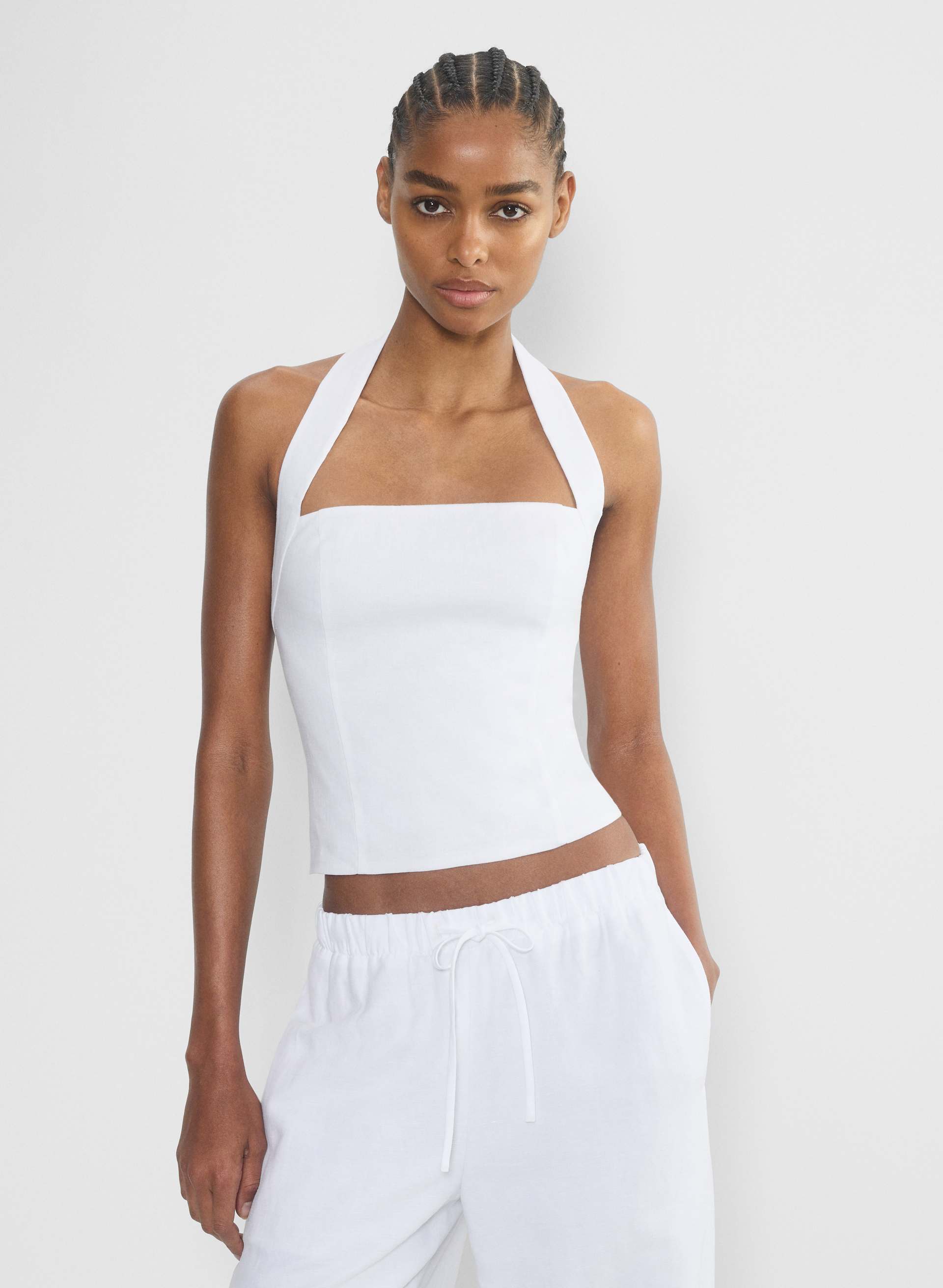 Aritzia, Whisper Linen Halter Top
