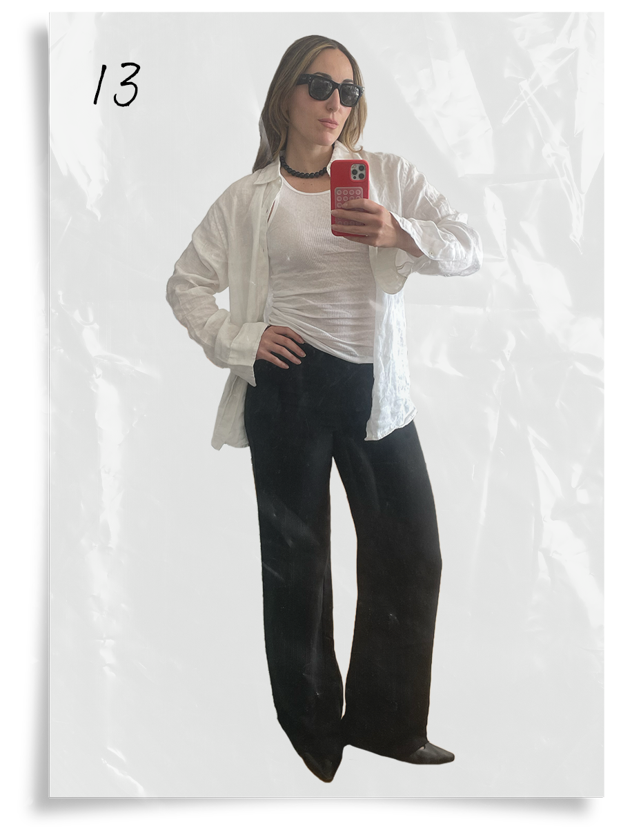 Anna LaPlaca styling an anti-trend summer capsule wardrobe