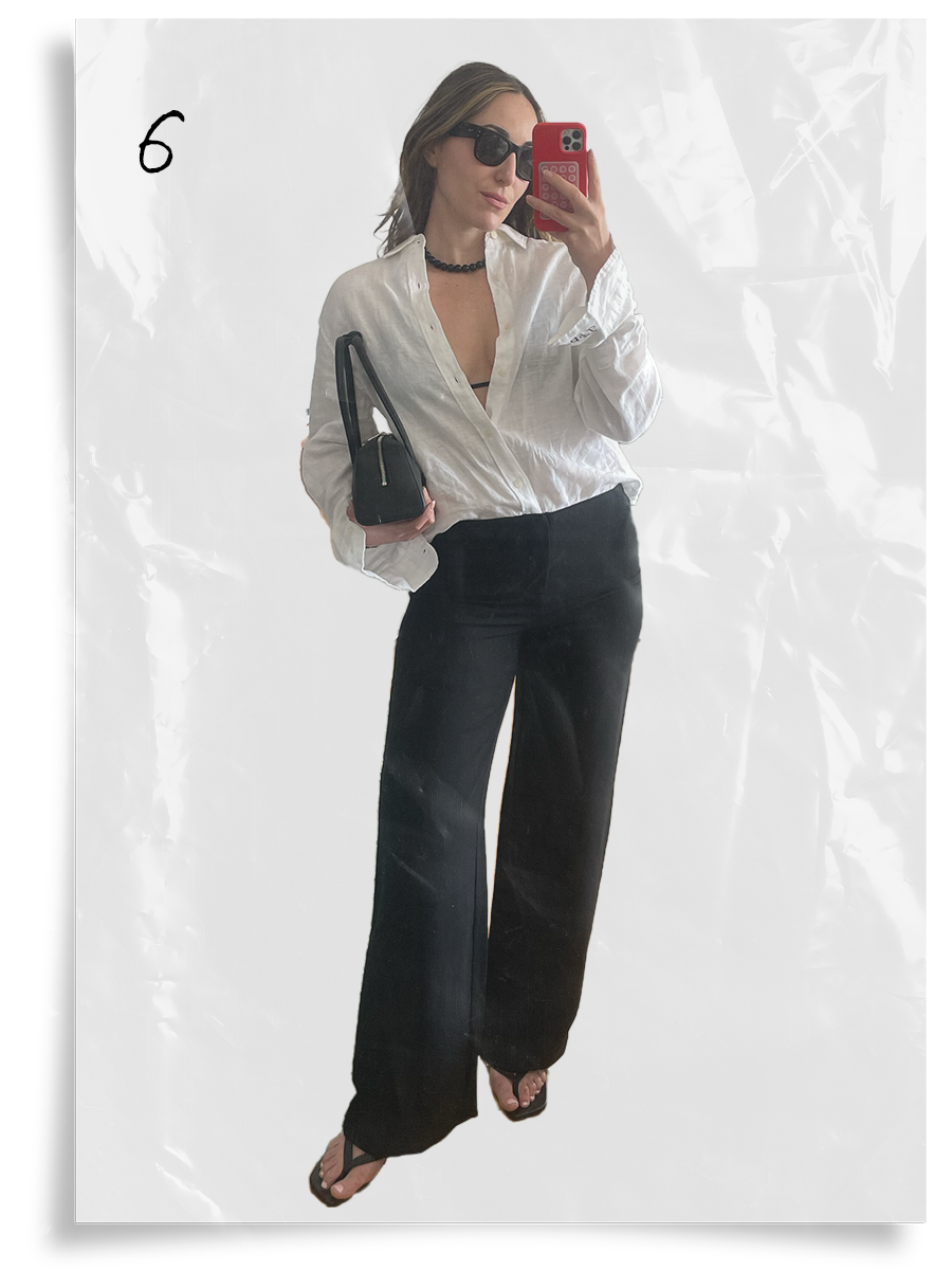 Anna LaPlaca styling an anti-trend summer capsule wardrobe