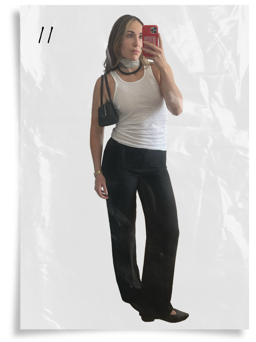 Anna LaPlaca styling an anti-trend summer capsule wardrobe