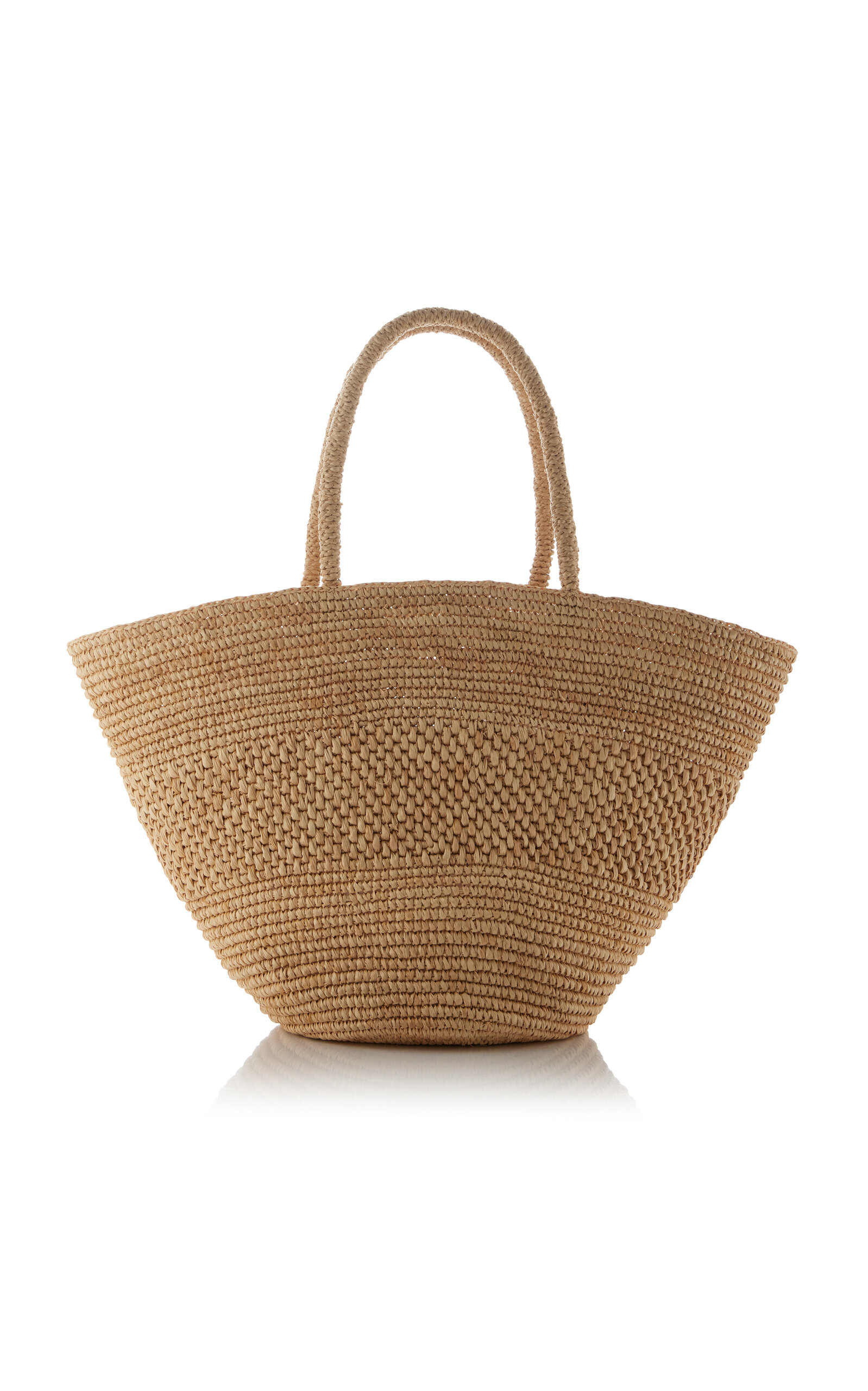 Emilie Woven Raffia Tote Bag