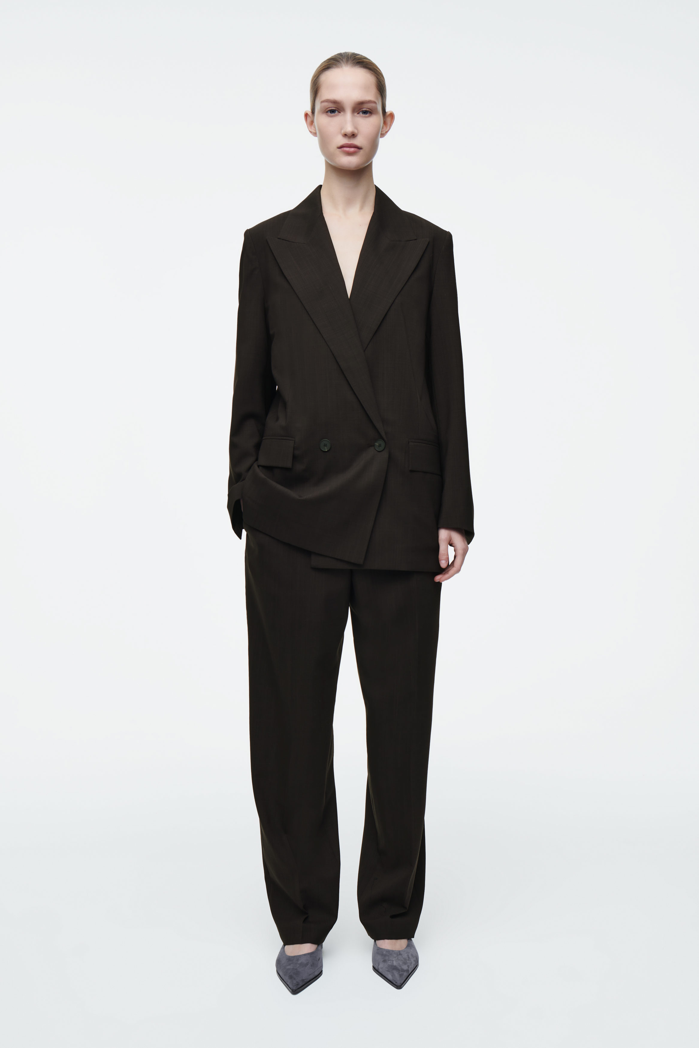 Tailored Fluid Wool Pants