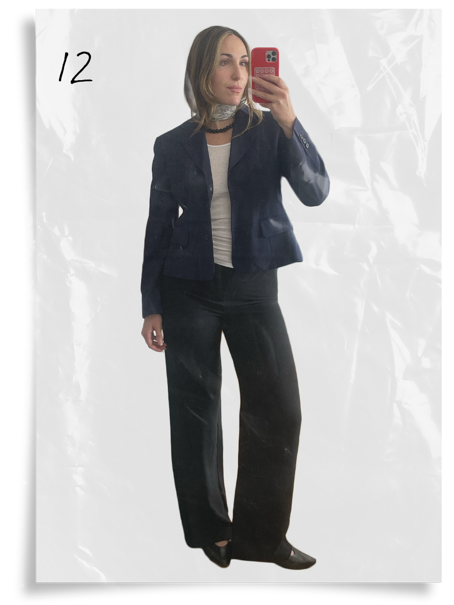 Anna LaPlaca styling an anti-trend summer capsule wardrobe