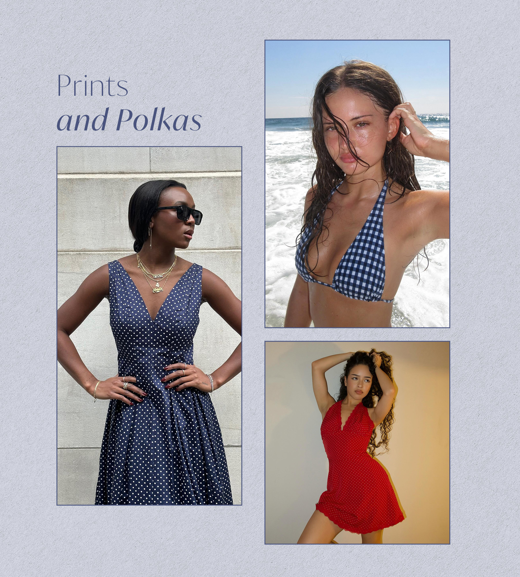 Photo collage of Gen Z Summer trends.