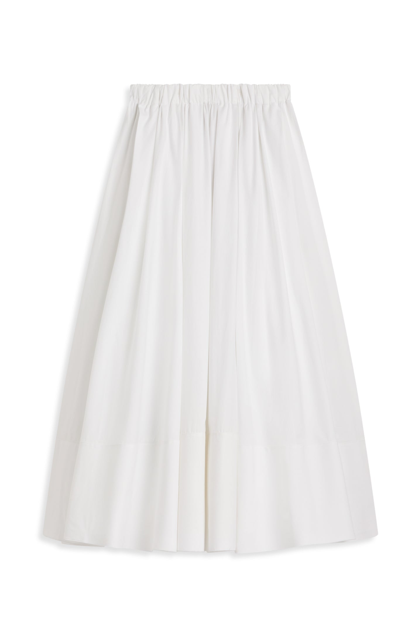 Parachute Gather Skirt - White