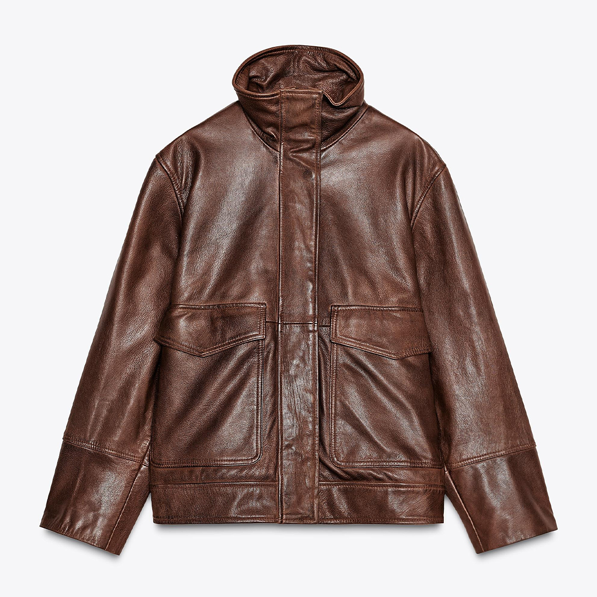 Zw Collection Limited Edition 100% Leather Bomber Jacket