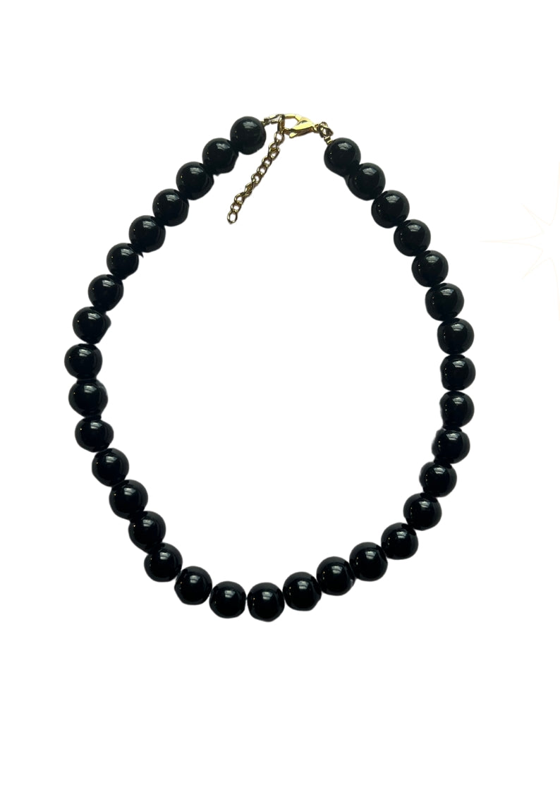 Black Bead Choker