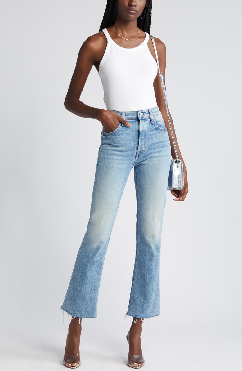 The Tripper High Waist Flood Frayed Flare Jeans