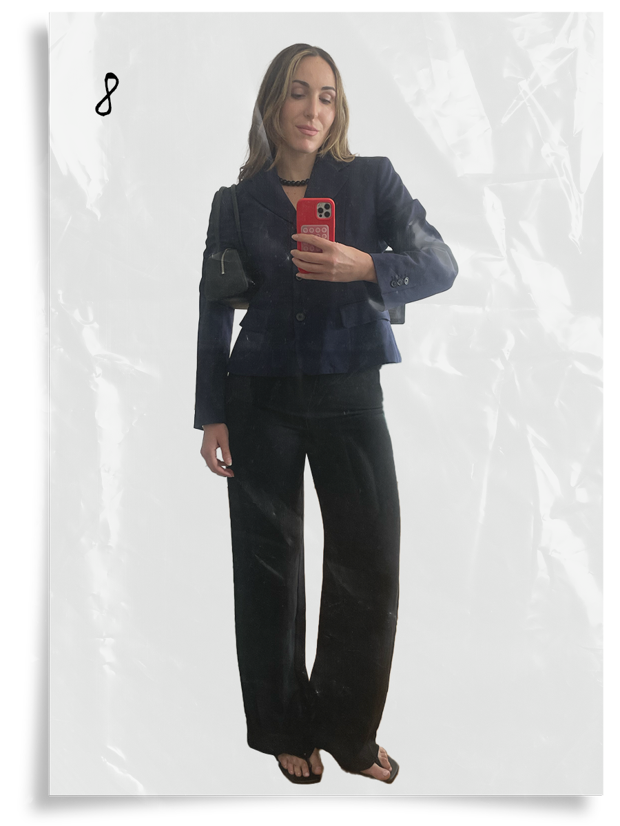 Anna LaPlaca styling an anti-trend summer capsule wardrobe