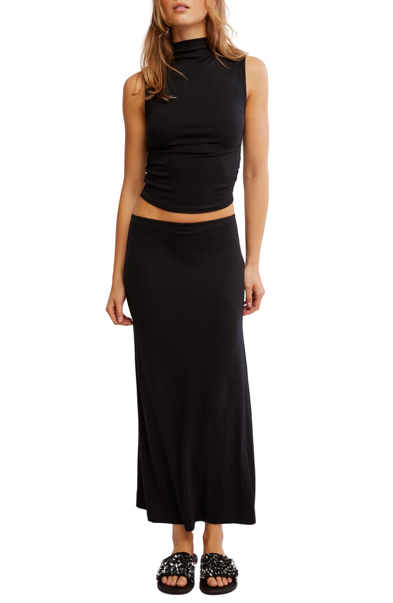 Ellie Crop Top & Maxi Skirt Knit Set