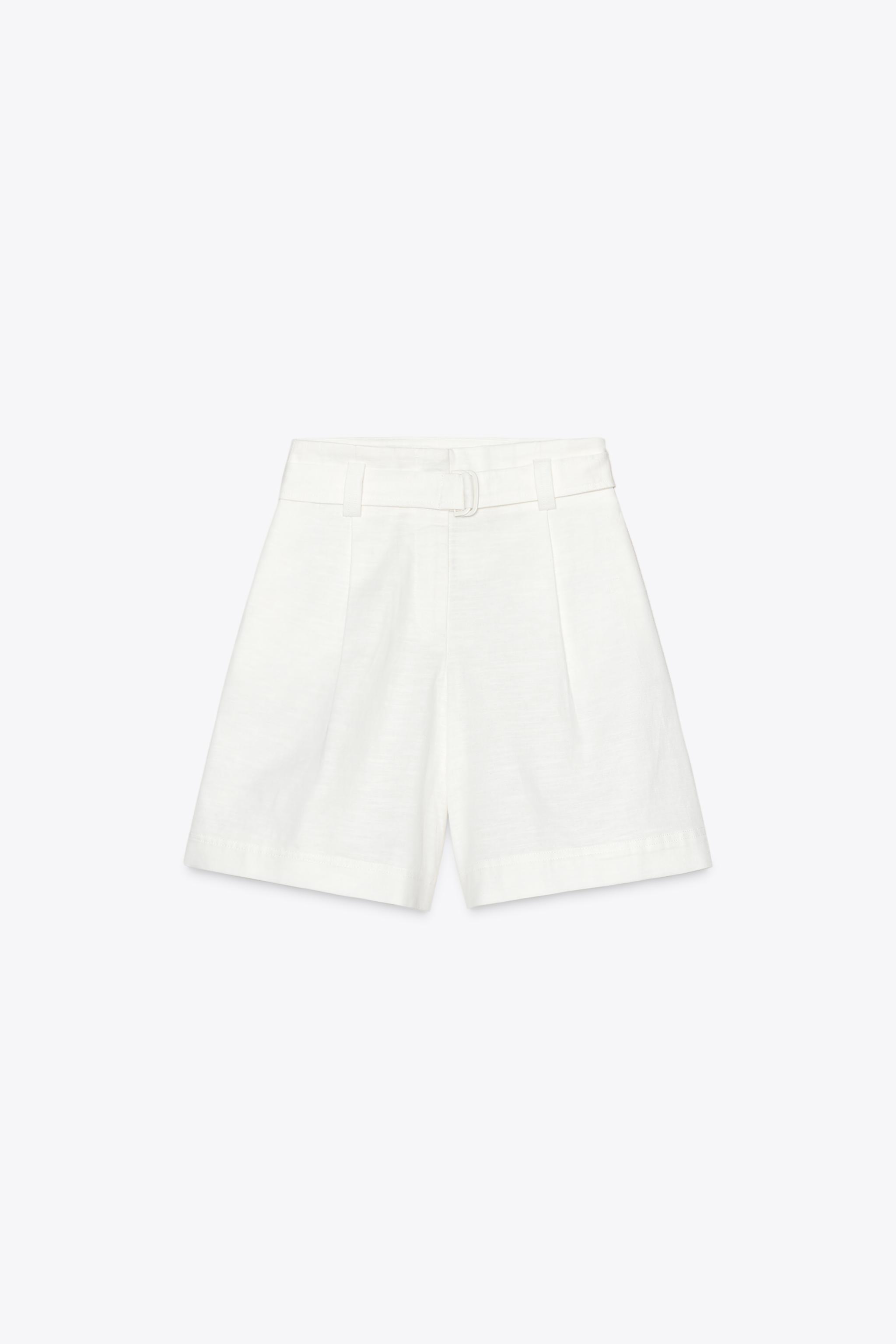 Belted Bermuda Shorts