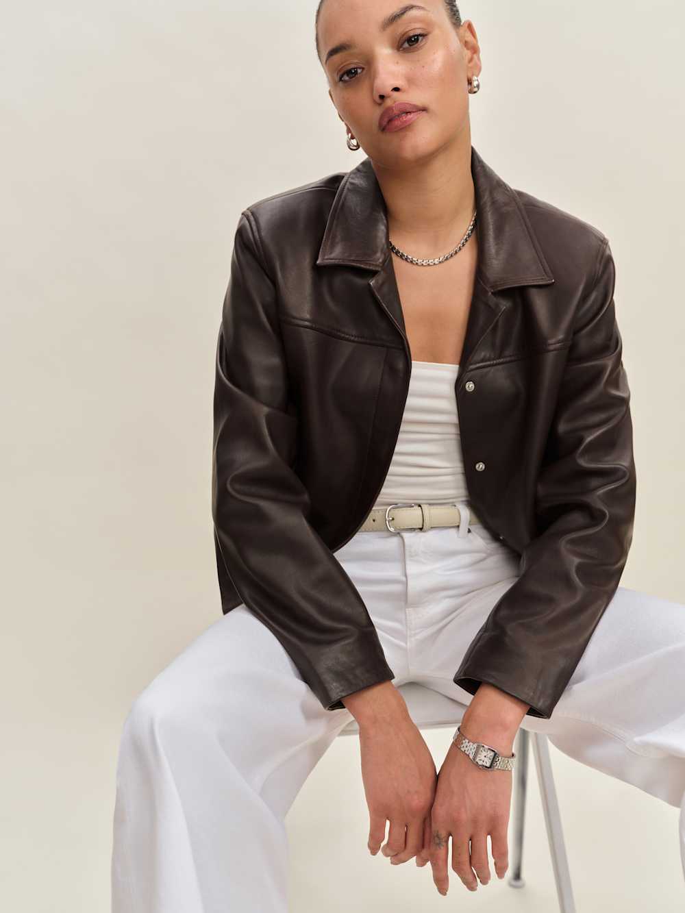 Veda Louisa Leather Jacket