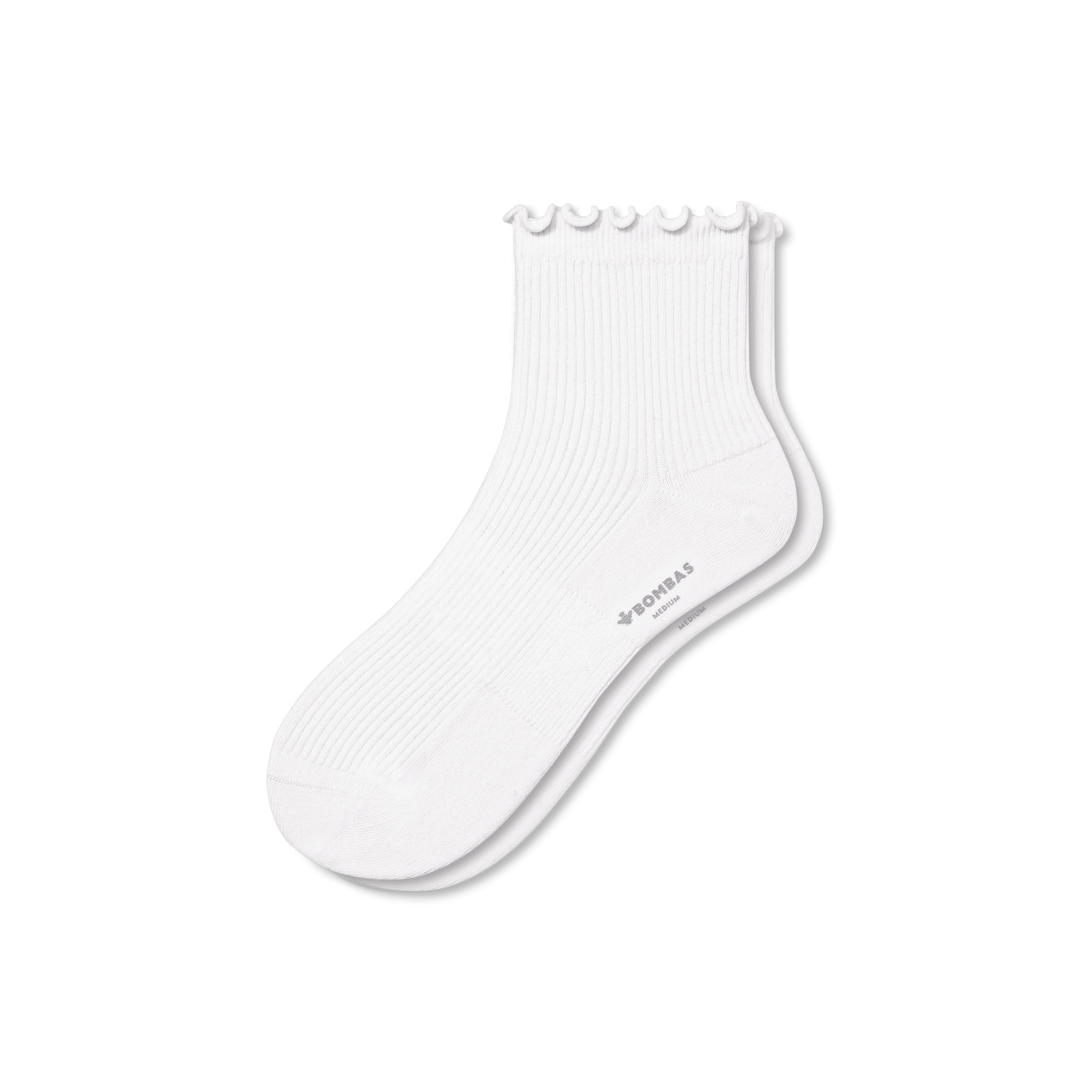Bombas, Women's Ruffle Rib Quarter Socks