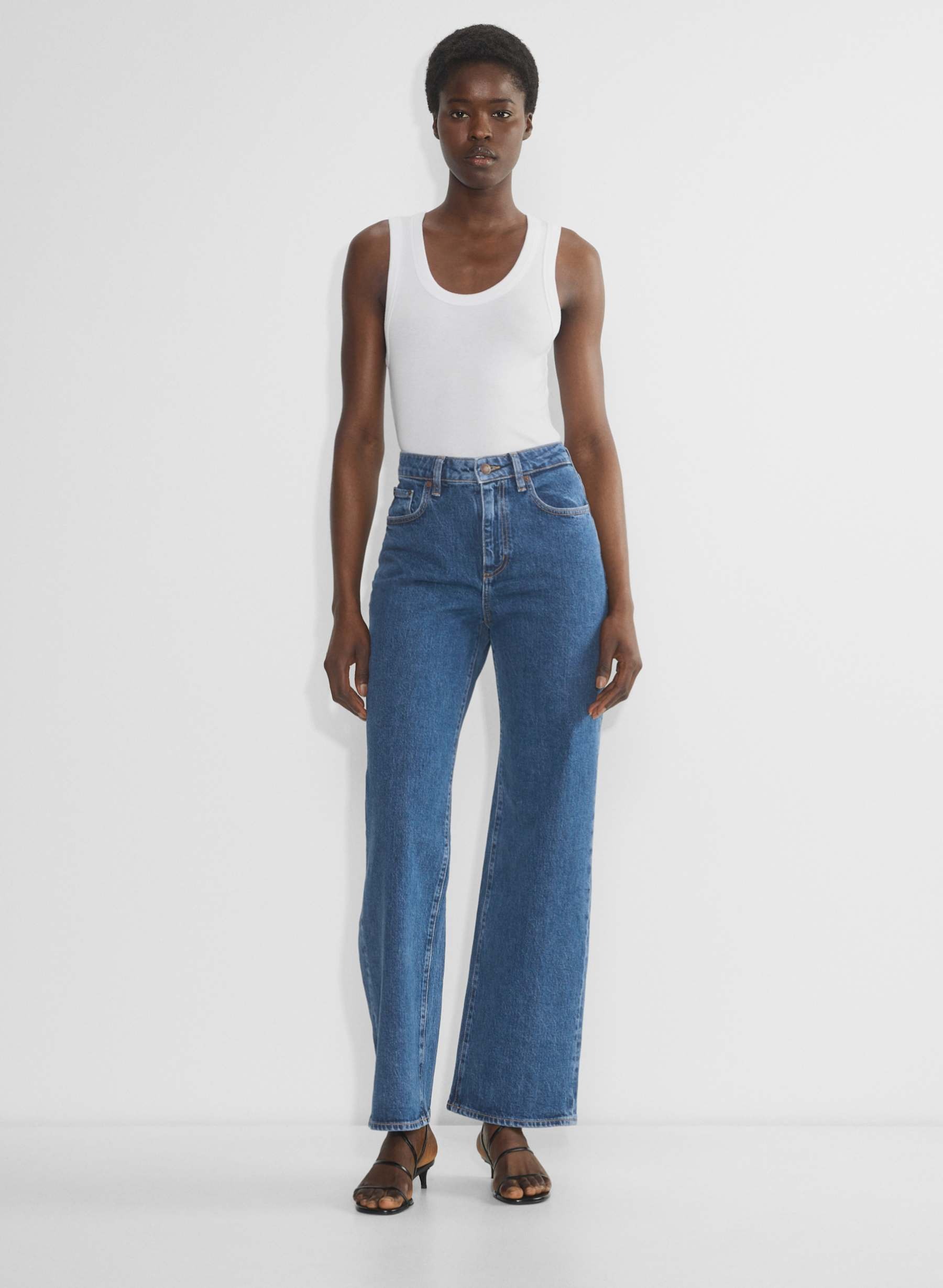 Denim Forum, Remy Curve-Fit Hi-Rise Relaxed Jeans