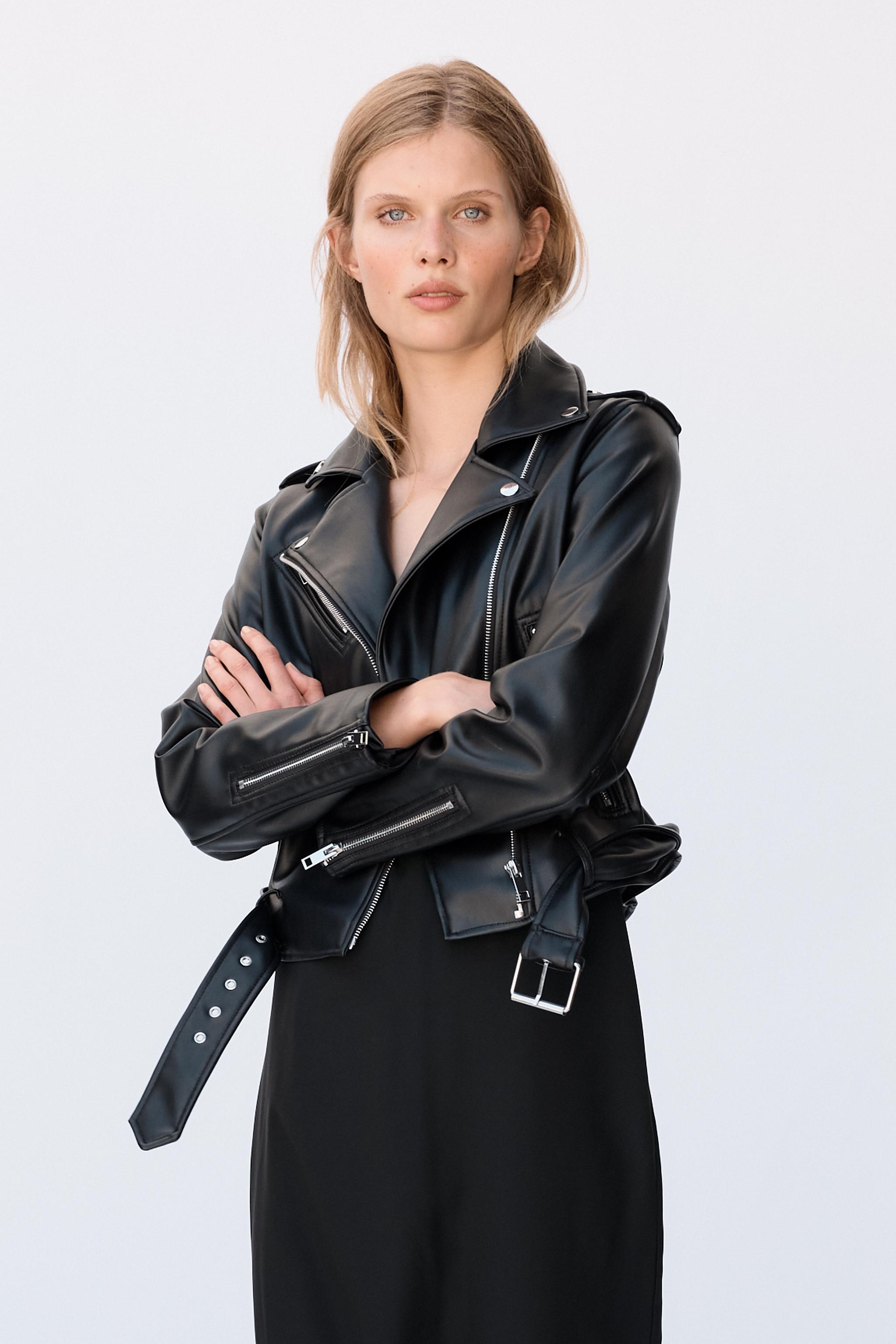 Faux Leather Biker Jacket