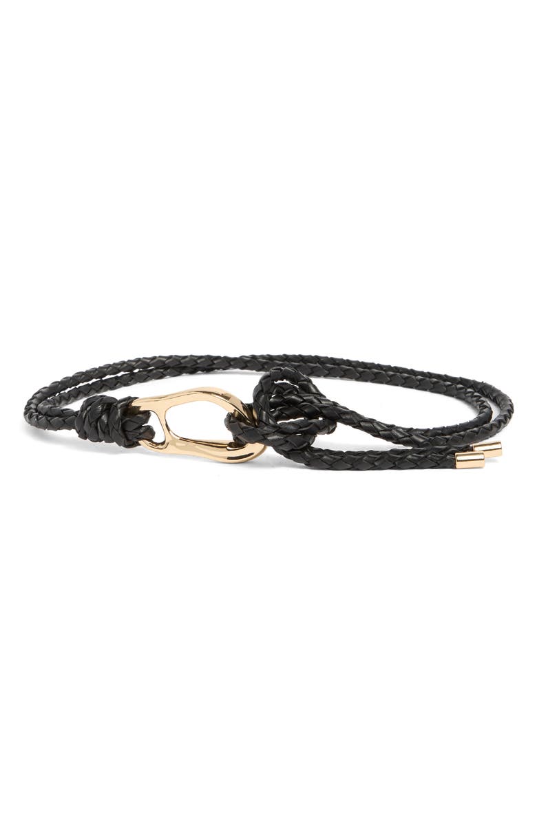 Syd Woven Leather Tie Belt