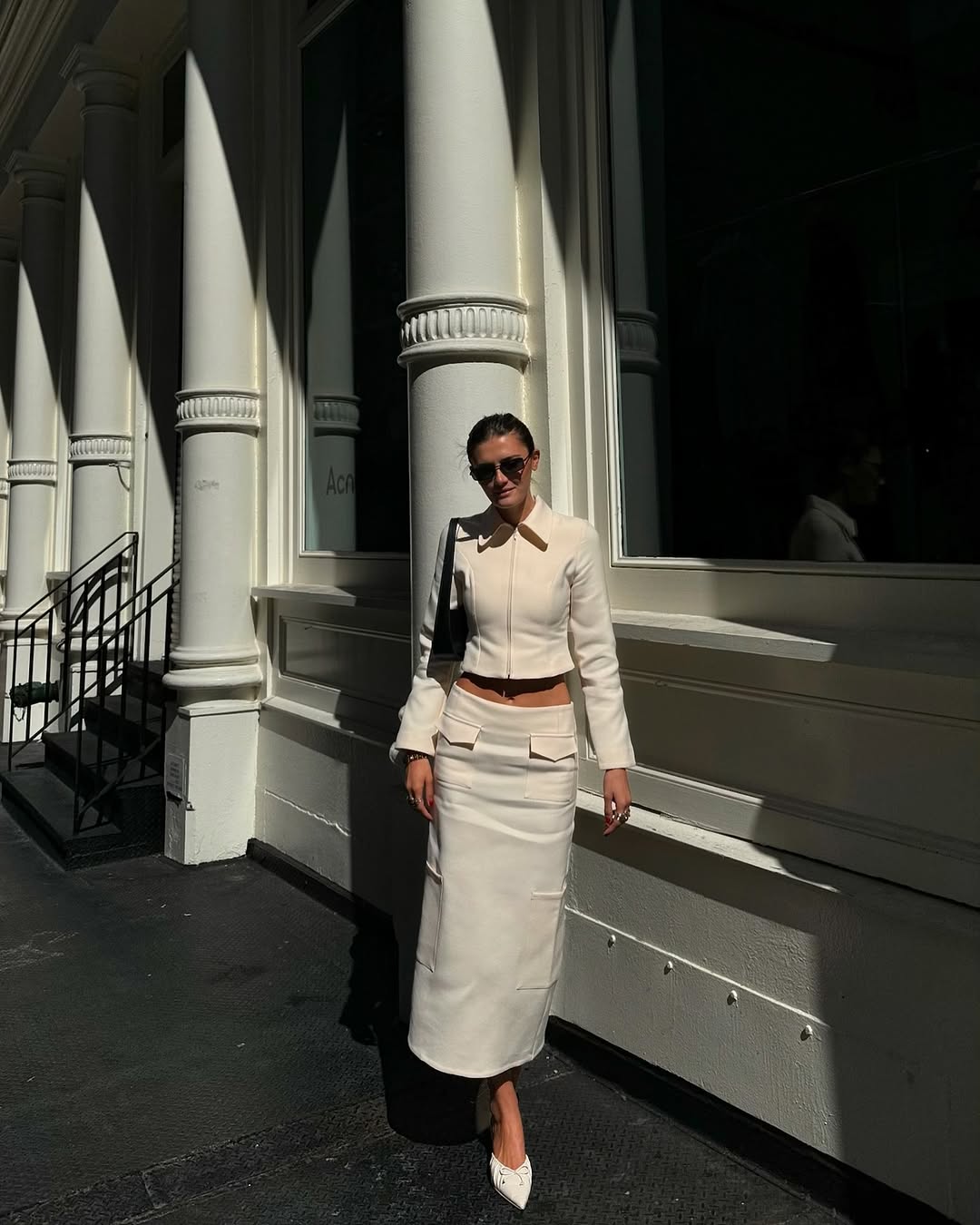 woman wearing matching 2-piece set summer 2025