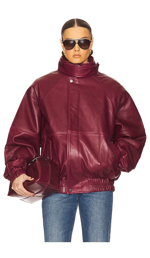 The Oversized Leather Bomber