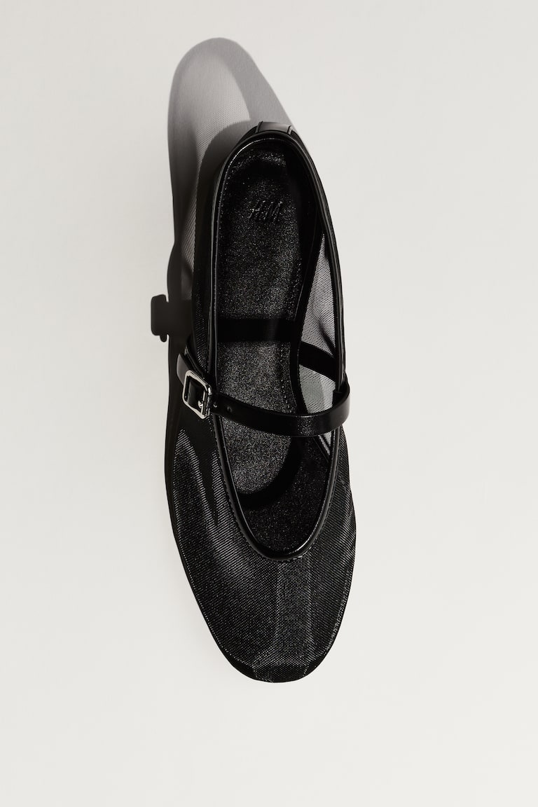 Mesh Mary Jane Flats
